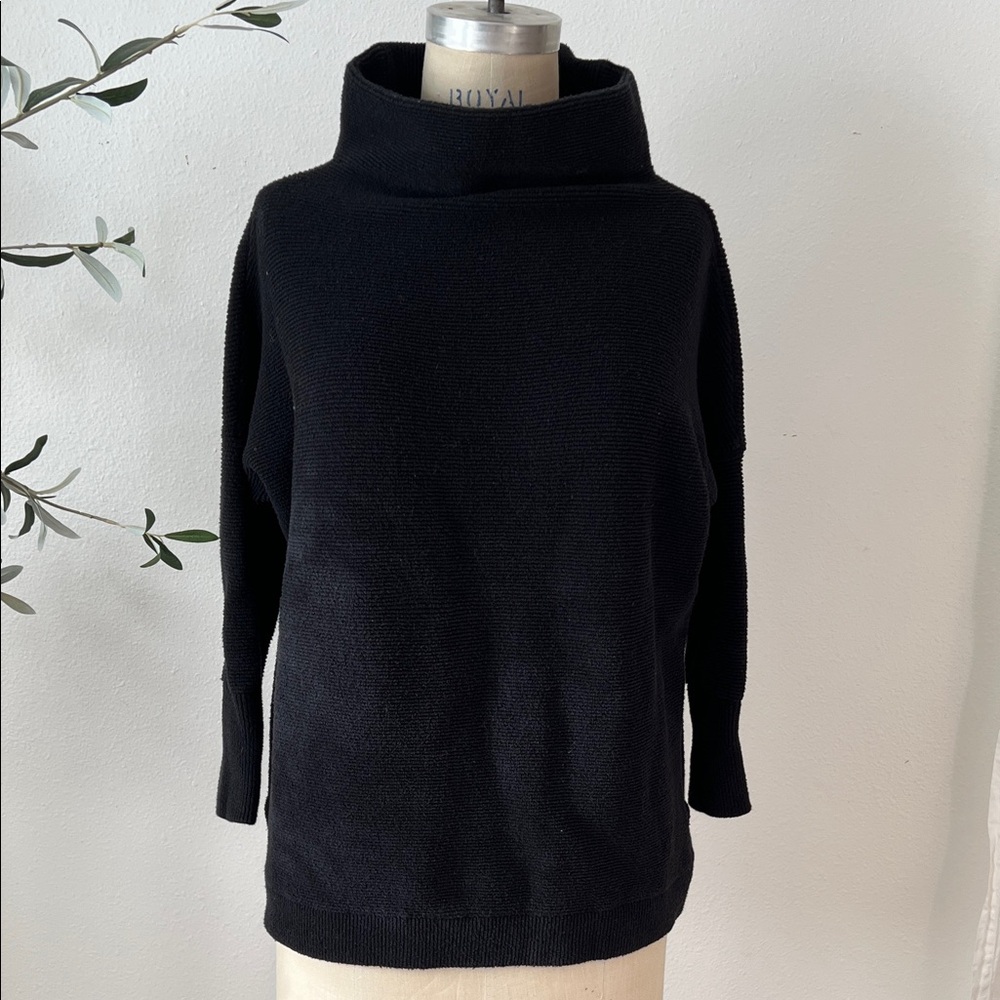 Free People Black Turtleneck Sweater